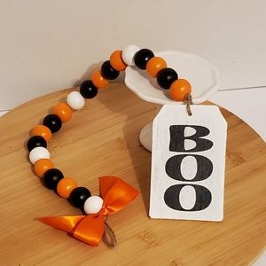 Halloween Farmhouse wood garland